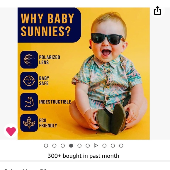 Baby sunnies. Flexible. Safe. Polarized.0-24 months. - Picture 4 of 4